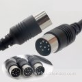 Male Female Din 8/7/13pin cable for Subwoofer home